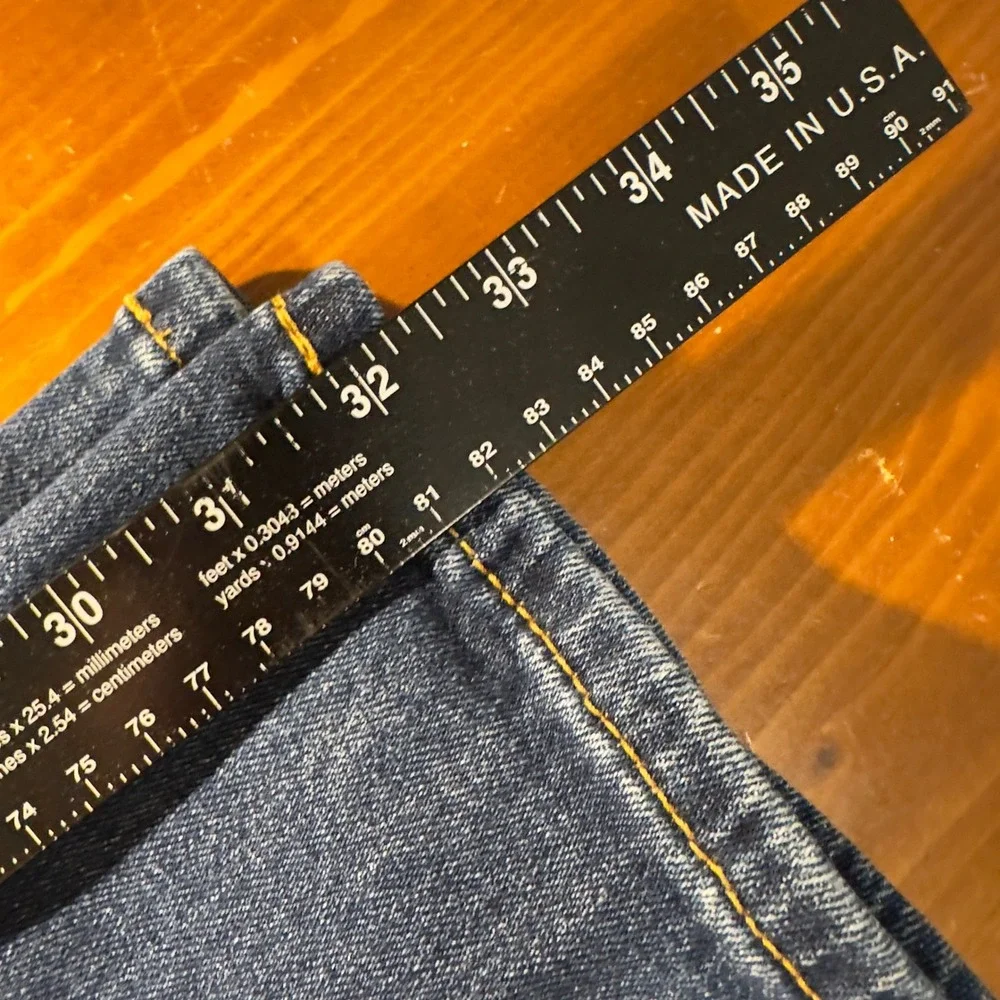 Levi's 514 Straight Fit Jeans Mens 34x32 Blue Denim Baggy Casual Streetwear